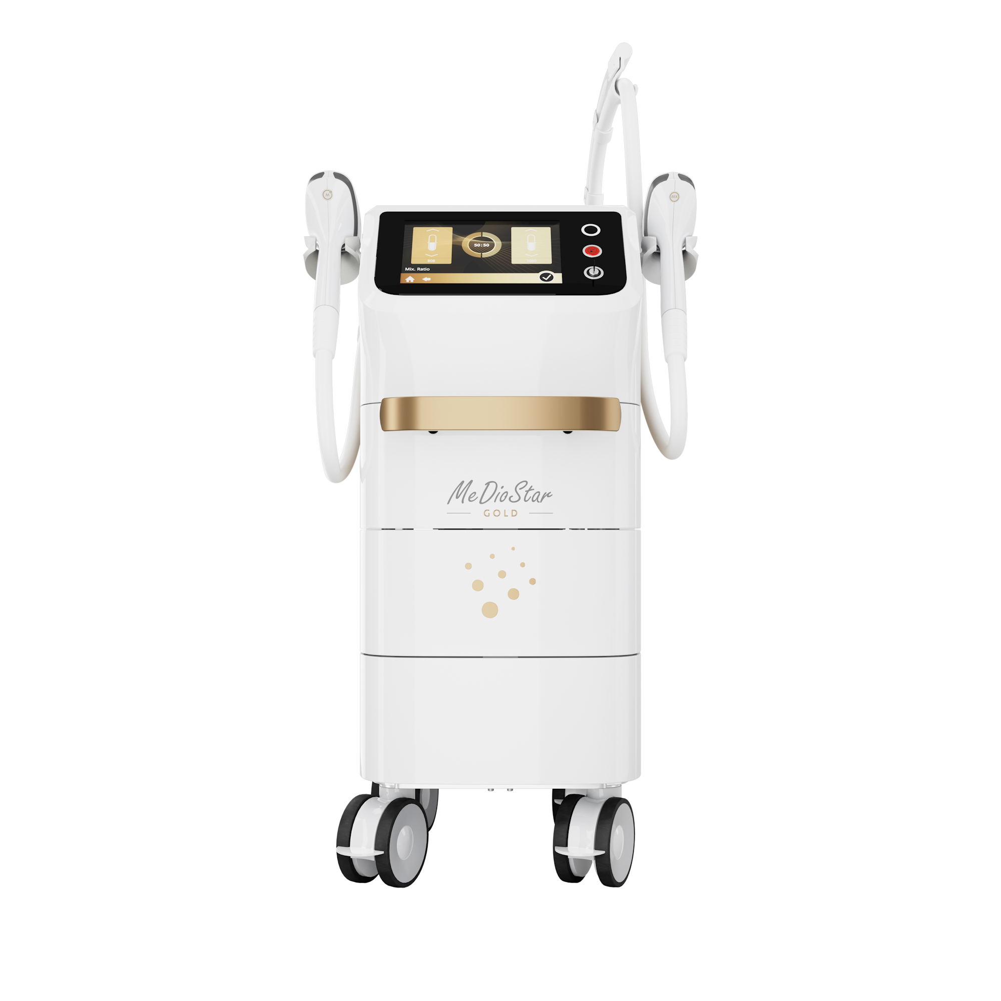 MeDioStar®Gold Diodenlaser mit Trolley – Frontansicht