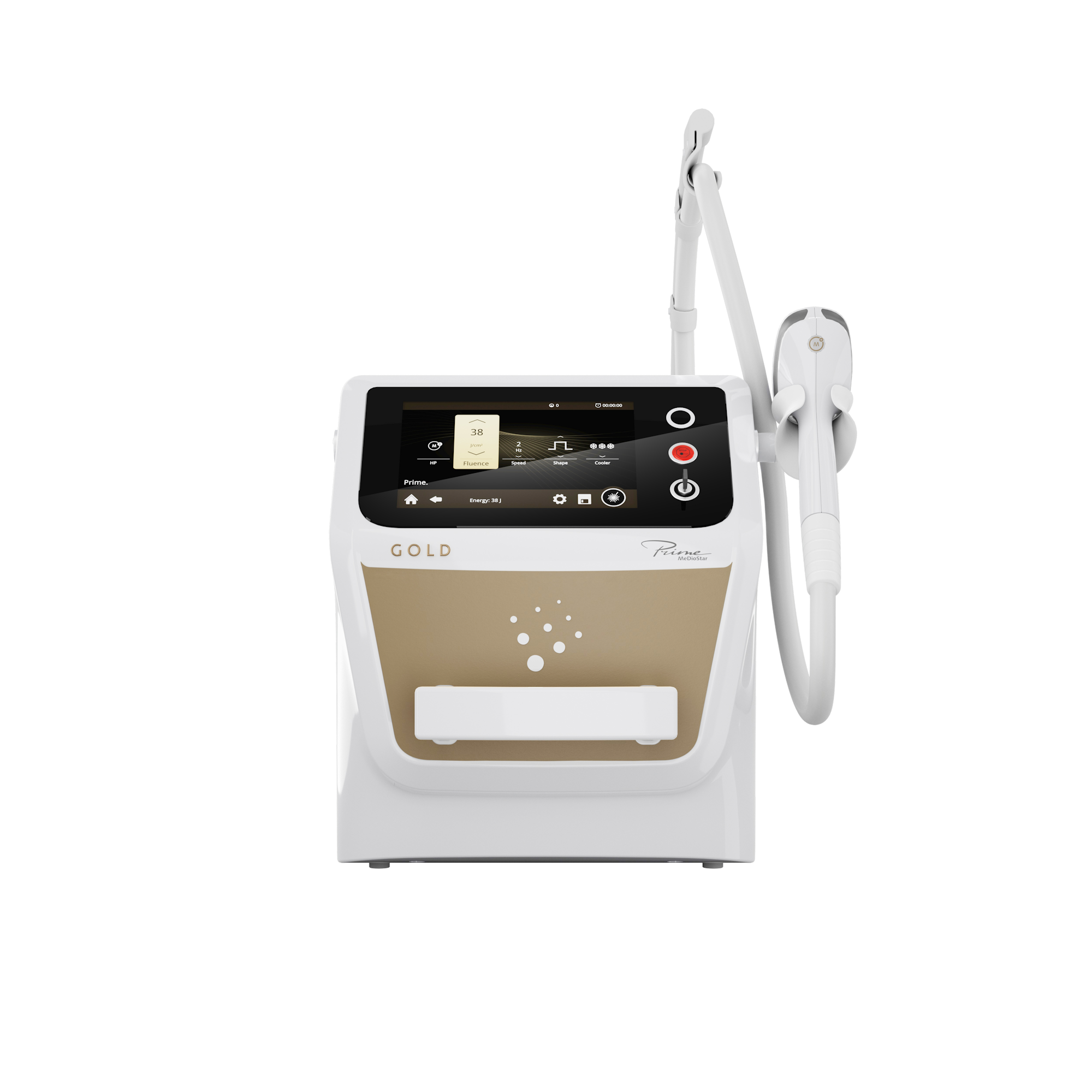MeDioStar®Prime Gold Diodenlaser – Frontansicht